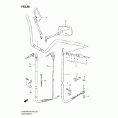 Схема узла: Руль & Тросики для Suzuki GZ250 Marauder