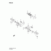 Схема вузла: Підніжки (Dr200sel2 e06) для Suzuki DR200 DR200SE