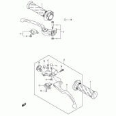 Схема вузла: Ручки керма для Suzuki GSX-R750