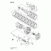 Схема вузла: Зчеплення для Suzuki GSF1200 Bandit