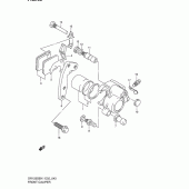 Схема узла: Передний тормозной суппорт для Suzuki DR125