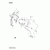 Схема узла: Верхняя накладка рамы для Suzuki VLR1800 Intruder C1800R/ Boulevard C109R