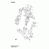 Схема вузла: Рульова траверса (Gs500k4/k5/k6 p28) для Suzuki GS500
