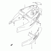 Схема вузла: Бічні панелі (Model x) для Suzuki GSX-R600