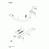 Схема узла: Подставка для Suzuki TU250