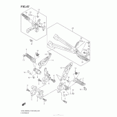 Схема вузла: Підніжки для Suzuki GSX-R600