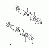 Схема вузла: Балансувальний вал для Suzuki DR650 DR650RS