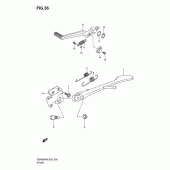 Схема вузла: Підставка для Suzuki GSR600