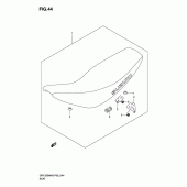 Схема узла: Сиденье для Suzuki DR125