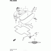 Схема узла: Топливный бак (Vl800Tl6 E03) для Suzuki VL800 Boulevard C50