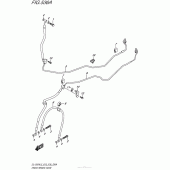 Схема вузла: Передній гальмівний шланг Suzuki DL1000 V-Strom