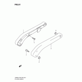 Схема вузла: Накладки заднього крила Suzuki LS650 Boulevard S40