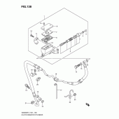 Схема узла: Главный цилиндр сцепления для Suzuki GSX650