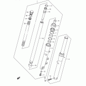 Схема вузла: Передня вилка (Model k4) для Suzuki VS1400 Boulevard S83