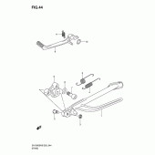 Схема вузла: Підставка для Suzuki SV1000