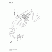 Схема вузла: Система індукції повітря для Suzuki GS500