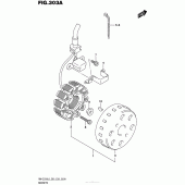 Схема вузла: Статор & Ротор для Suzuki RM-Z250
