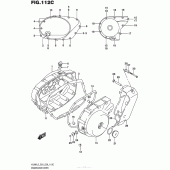 Схема вузла: Кришки картера (Vl800Tl5 E03) для Suzuki VL800 Boulevard C50