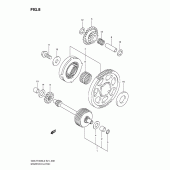 Схема узла: Привод стартера для Suzuki GSX-R1000