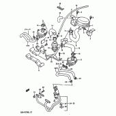 Схема узла: Система индукции воздуха (E18) для Suzuki GSX-R1100