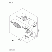 Схема вузла: Електричний стартер для Suzuki AN650 Burgman (EU analogue of SkyWave)