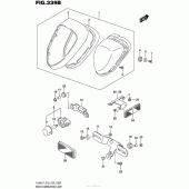 Схема вузла: Задній ліхтар (Стоп-сигнал) (Vl800L7 E28) для Suzuki VL800 Boulevard C50