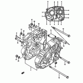 Схема вузла: Картер двигуна для Suzuki DR650 DR650R