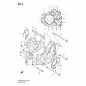 Схема узла: Картер двигателя для Suzuki DR650 DR650SE