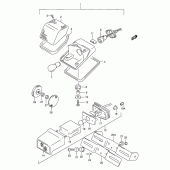 Схема узла: Задний фонарь (Стоп-сигнал) для Suzuki DR650 DR650SE