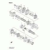 Схема вузла: Трансмісія для Suzuki VZ800 Intruder M800/Boulevard M50