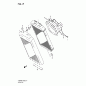 Схема вузла: Радіатор для Suzuki VZ800 Intruder M800/Boulevard M50