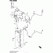 Схема узла: Задний тормозной цилиндр (Gsx1300Ral6 E28) для Suzuki GSX1300 Hayabusa