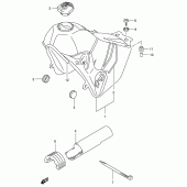 Схема вузла: Паливний бак для Suzuki DR-Z400 DR-Z400S