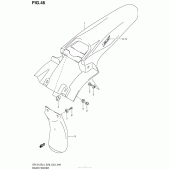 Схема вузла: Rear Fender (Dr-Z125L4 E33) для Suzuki DR-Z125 DR-Z125L