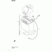 Схема вузла: Акумулятор для Suzuki GS500
