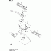 Схема узла: Ручки руля для Suzuki DL650 V-Strom