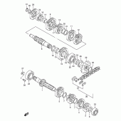 Схема вузла: Трансмісія для Suzuki RMX250