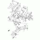 Схема вузла: Вихлопна система (Model m) для Suzuki DR800