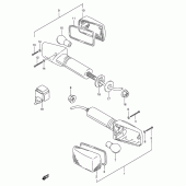 Схема вузла: Поворотники (Model s) для Suzuki GSX-R1100