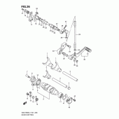 Схема узла: Копирный вал & Вилки & Вал переключения для Suzuki GSX-R600
