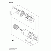 Схема узла: Стартер электрический для Suzuki RMX450