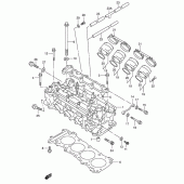 Схема вузла: Головка циліндра Suzuki GSX-R600