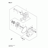 Схема вузла: Водяний насос Suzuki GSX-R600