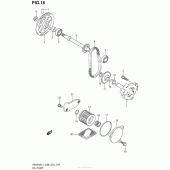 Схема вузла: Масляний насос для Suzuki AN400 Burgman (EU analogue of SkyWave)