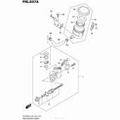 Схема вузла: Передній гальмівний циліндр Suzuki GSX-R600