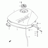 Схема узла: Топливный бак (Model t) для Suzuki GS500