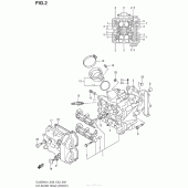 Схема вузла: Головка циліндра (передня) для Suzuki DL650 V-Strom
