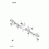 Схема узла: Подножки для Suzuki DR200 DR200