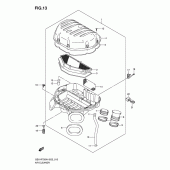 Схема узла: Воздушный фильтр для Suzuki GSX-R750