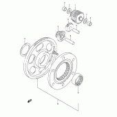 Схема вузла: Привід стартера для Suzuki DR800